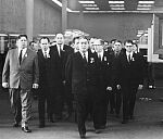 Правительственная делегация во главе с Генеральным секретарём ЦК КПСС Л.И. Брежневым на открытии Мемориального центра