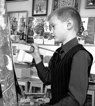 Павел Копылов, 7 лет - дипломант международного конкурса детского рисунка в Дели.
