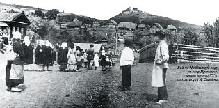 Вид на Никольскую гору из села Промзино. Фото начала ХХ в. из коллекции А. Сытина