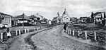 Въезд в село Промзино. Начало ХХ века. Фотооткрытка из архива В.А. Волынцева
