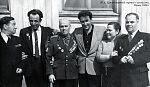 Ю.А. Ершов (третий справа) с коллегами. Конец 1960-х